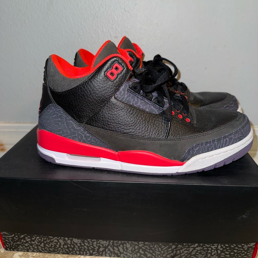New With Box Men’s Size 10.5 Jordan Black and Red “Crimson” Athletic Shoes